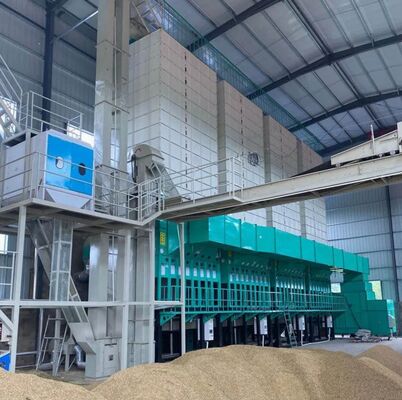 Buen precio 500 toneladas de Paddy Parboiling And Drying Machine dos de horno de la cáscara en línea