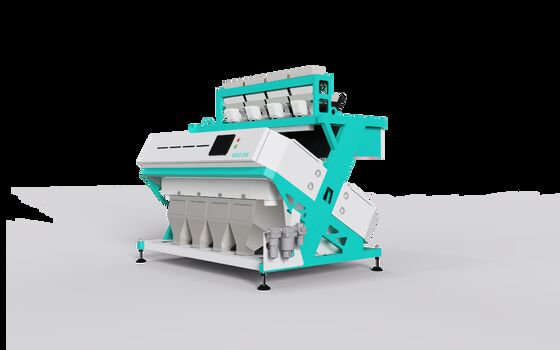 Buen precio ORME Máquina de clasificación óptica de granos de arroz clasificadora de granos de cacahuete y café Máquina de clasificación de color de granos de café en línea