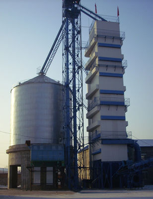 Buen precio 200 toneladas de tipo continuo de almacenamiento crudo de Paddy Dryer Tower For Grain en línea
