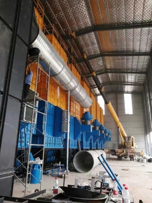 Arranque de aire caliente calefacción indirecta 500 toneladas Gran quemador de casco de arroz con valor calórico máximo